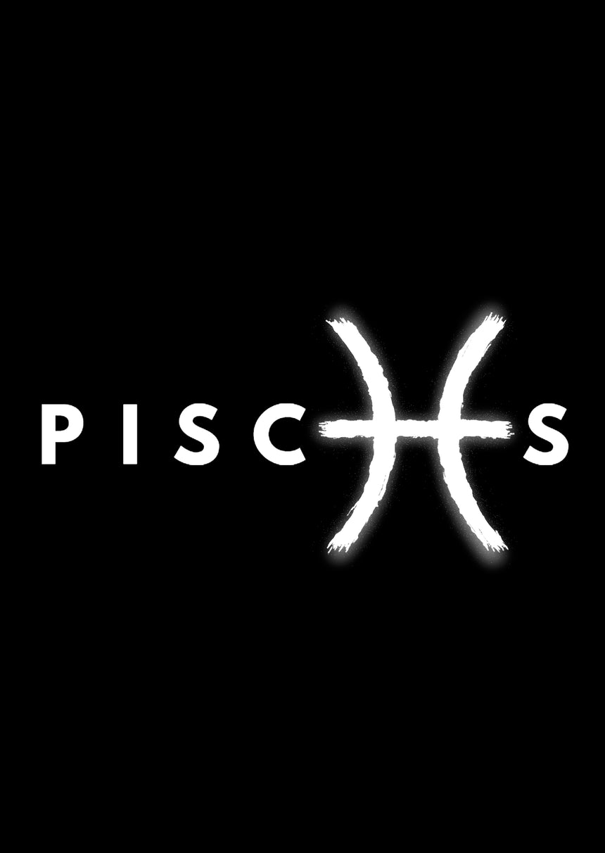 PISCES - T-Shirts (White Letters)