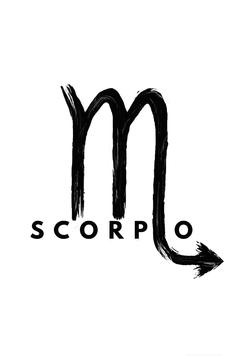 SCORPIO - T-Shirts (Black Letters)